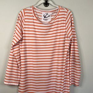 Hiho striped maxi dress swim cover up